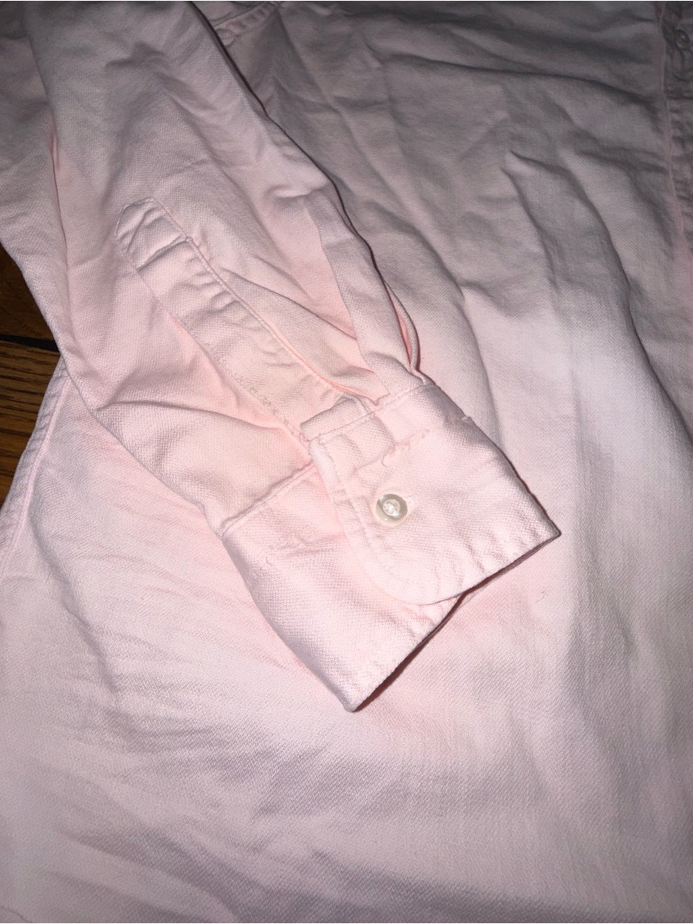 Frank & Eileen. Luke Oversized Distressed Button Down. Pink. Size XS. - Picture 6 of 12